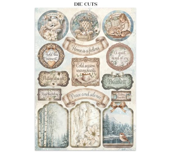 Stamperia A5 Junk Journal Focus Points "White Christmas"