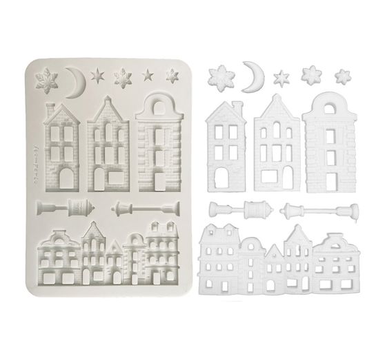 Stamperia Silicon vorm A5 "Christmas Village"