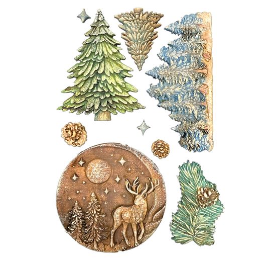 Moule en silicone A5 Stamperia &laquo; Winter Landscape &raquo;