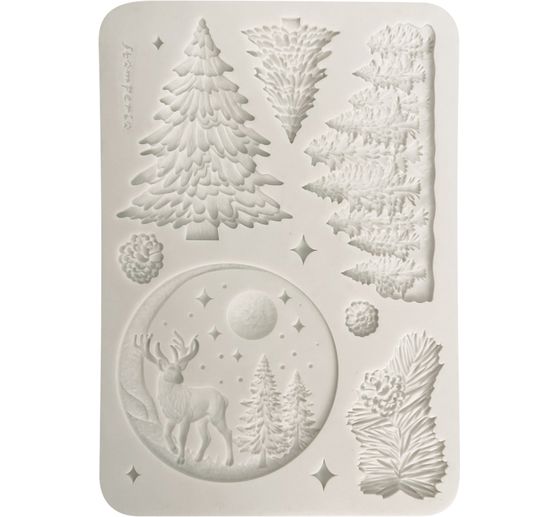 Moule en silicone A5 Stamperia &laquo; Winter Landscape &raquo;