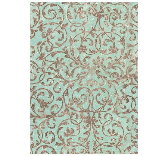 Stamperia Motiv-Strohseide Backgrounds "Winter Magic", DIN A6, 8er Set
