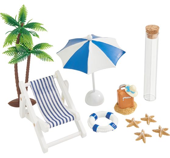 Set cadeau miniature &laquo; Vacances &agrave; la plage &raquo;