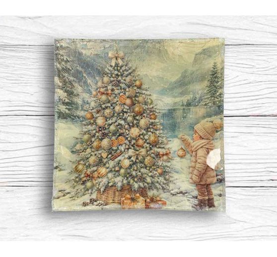 Stamperia Motif straw silk assortment "White Christmas", DIN A4, set of 6