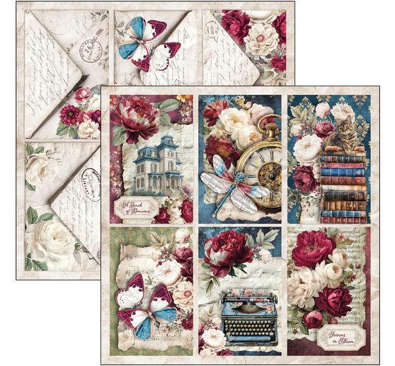 Papier scrapbooking Ciao Bella &laquo; Bohemian Burgundy &raquo;