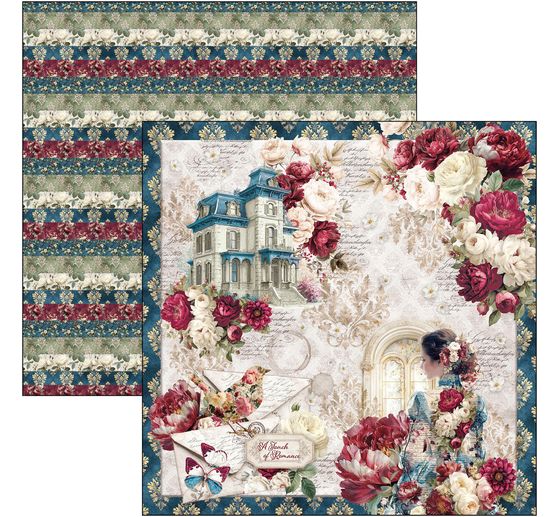 Papier scrapbooking Ciao Bella &laquo; Bohemian Burgundy &raquo;