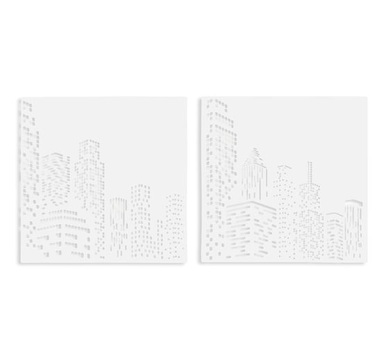 VBS Schablonen-Set "Skyline", 2-teilig