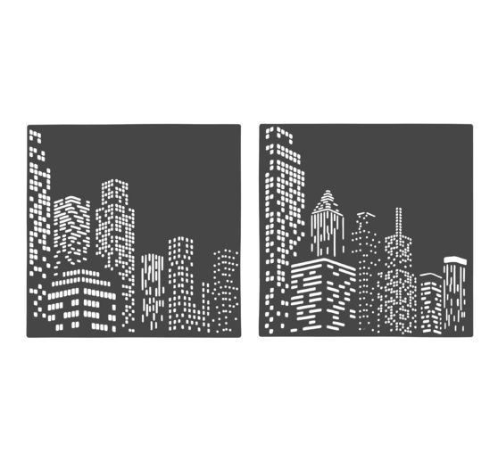 VBS Schablonen-Set "Skyline", 2-teilig