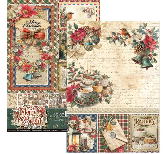 Ciao Bella Papier-Set "Merry & Bright"