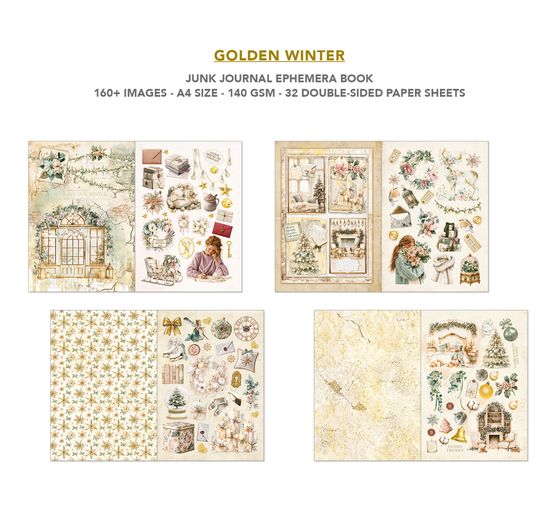 Junk Journal & Ephemera Book Ciao Bella &laquo; Golden Winter &raquo;