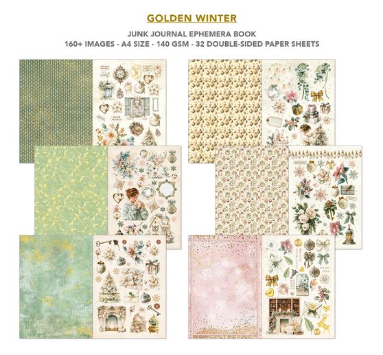 Junk Journal & Ephemera Book Ciao Bella &laquo; Golden Winter &raquo;