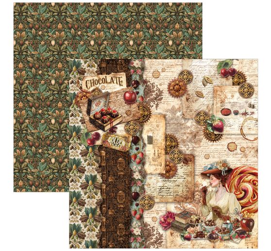 Ciao Bella scrapbookpapier "The Chocolate Factory"