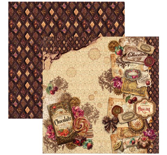 Ciao Bella scrapbookpapier "The Chocolate Factory"