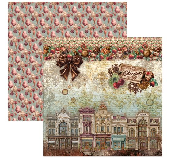 Ciao Bella scrapbookpapier "The Chocolate Factory"