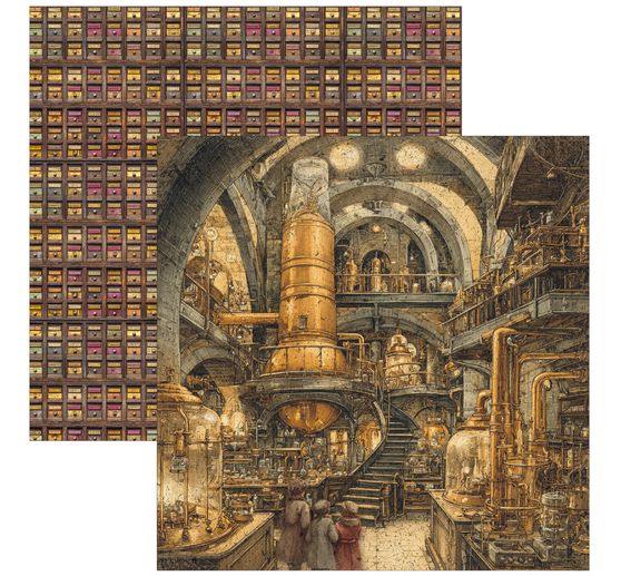 Ciao Bella scrapbookpapier "The Chocolate Factory"