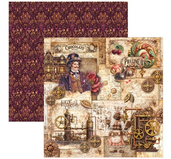 Ciao Bella scrapbookpapier "The Chocolate Factory"