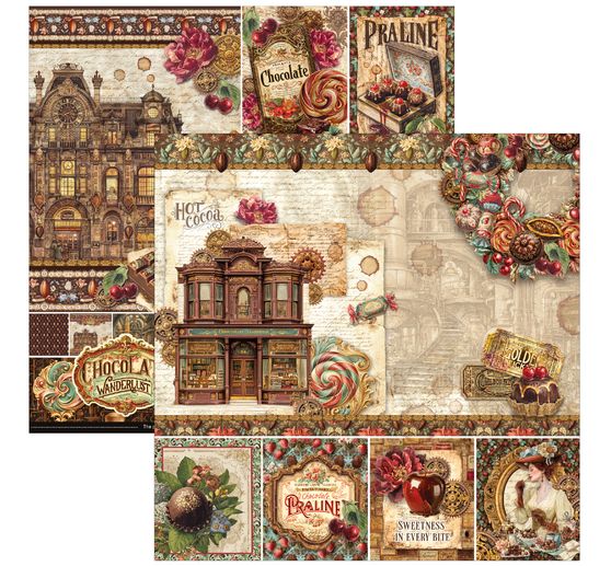 Ciao Bella scrapbookpapier "The Chocolate Factory"