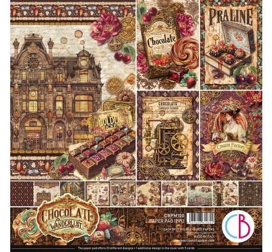 Ciao Bella scrapbookpapier "The Chocolate Factory"