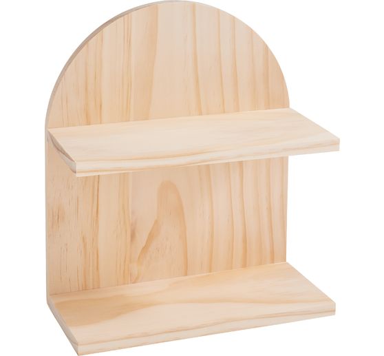 &Eacute;tag&egrave;re en bois cintr&eacute;e &agrave; 2 niveaux VBS