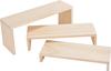 &Eacute;tag&egrave;res en bois VBS &laquo; Marche &raquo;, set de 3