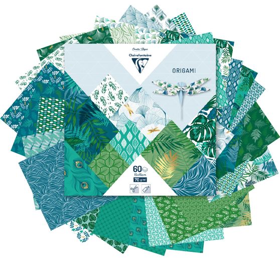 Papier de pliage &laquo; Leaves &raquo;, assortiment
