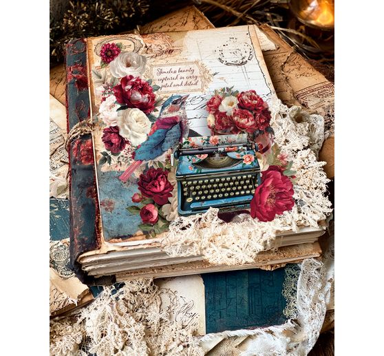 Ciao Bella scrapbookpapier "Bohemian Burgundy"
