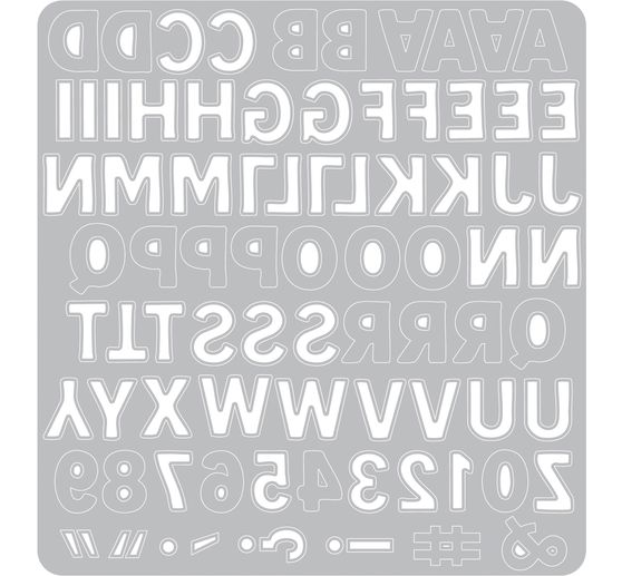 Gabarit d'estampe Sizzix Thinlits &laquo; Mini Bold Alpha by Vicki Boutin &raquo;