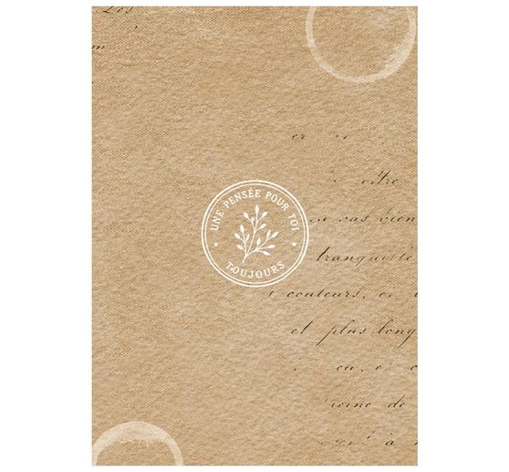 Stamperia Motiv-Strohseide Backgrounds "Flowers and Poems", DIN A6, 8er Set