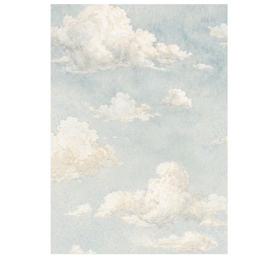 Stamperia Motiv-Strohseide Backgrounds "Cozy Family", DIN A6, 8er Set