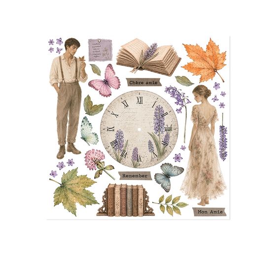 Stamperia Rub On Sortiment "Flowers and Poems"