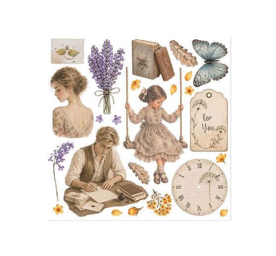 Stamperia Rub On Sortiment "Flowers and Poems"