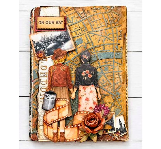 Stamperia Stencil "Our Way - Street Map", 20 x 25 cm