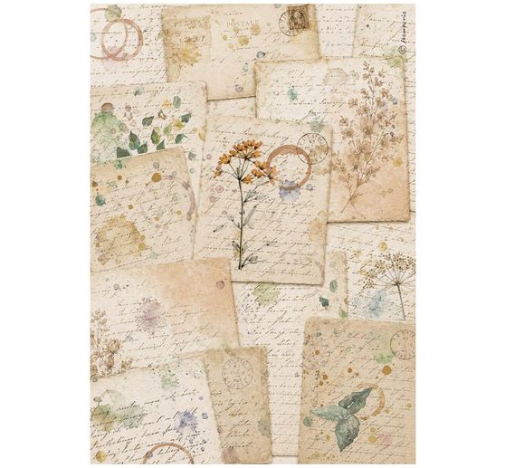 Stamperia Motief strozijde assortiment "Flowers and Poems", DIN A4, set van 6