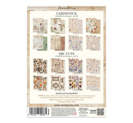 Stamperia A5 Junk Journal Focus Points "Flowers and Poems"