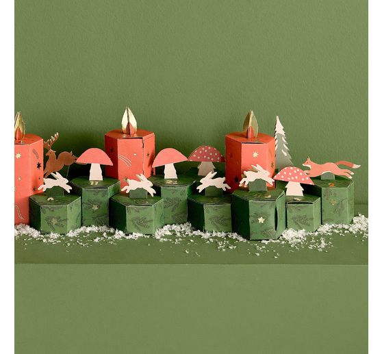 Adventskalender knutselset "Bosdieren"