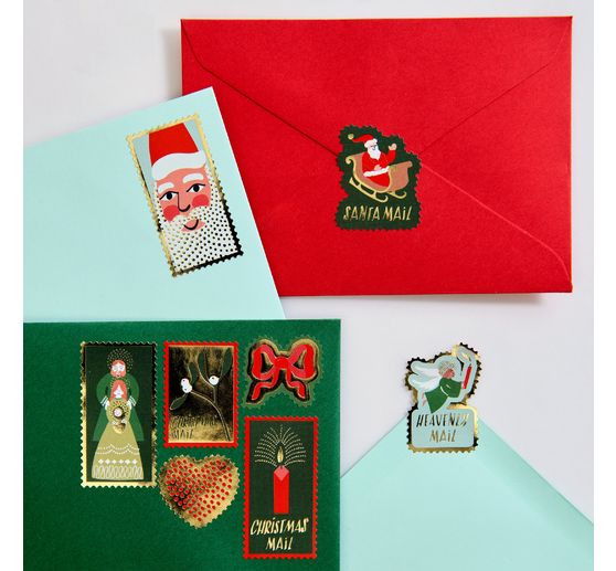 Briefmarken-Sticker "Advent, Advent"