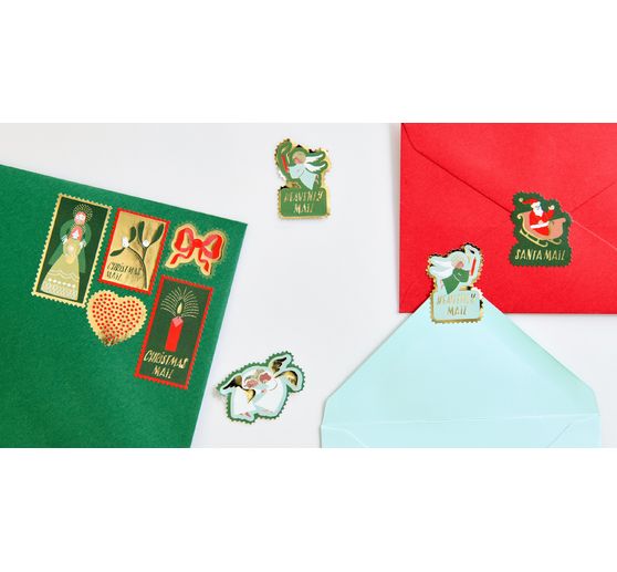 Briefmarken-Sticker "Advent, Advent"