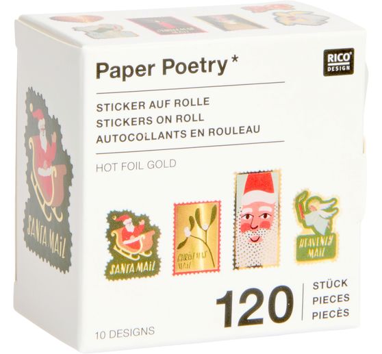 Briefmarken-Sticker "Advent, Advent"