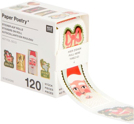 Briefmarken-Sticker "Advent, Advent"