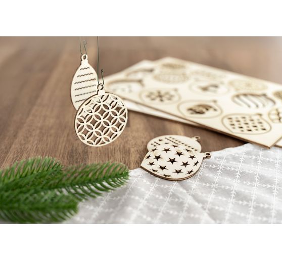 Holz-Weihnachtsanh&auml;nger "Baumschmuck"