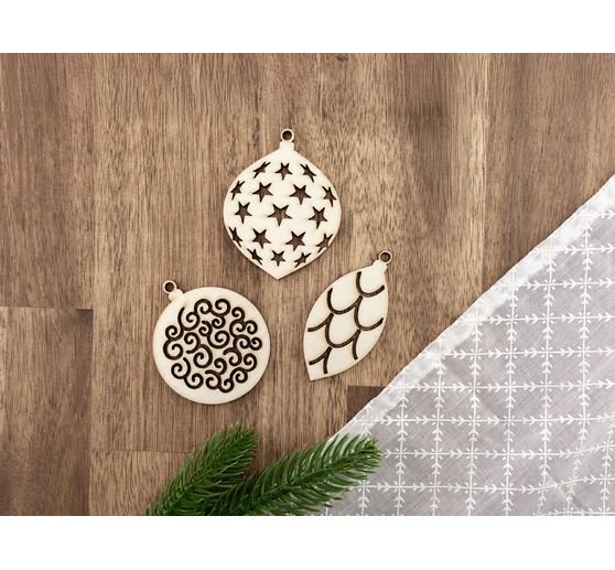 Holz-Weihnachtsanh&auml;nger "Baumschmuck"