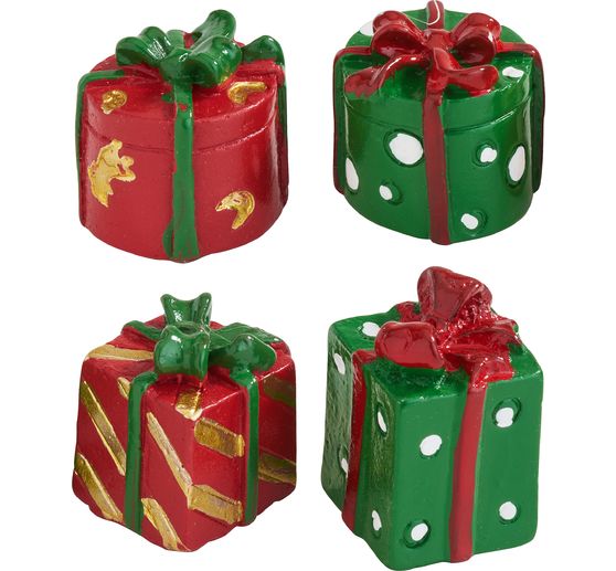 VBS Polyresin-Dekorationen "Geschenke"