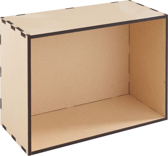 VBS Holzbox ohne Deckel, MDF-Holz