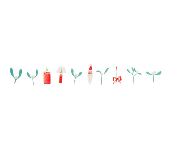 Washi Sticker "Mitstelzweige & Kerzen"