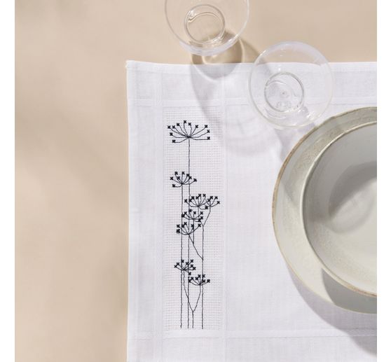 Borduurpakket getelde kruissteek "Placemats Grassen"