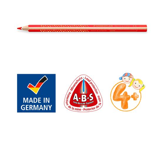 STAEDTLER Buntstifte "Noris Jumbo", 10 Farben + Anspitzer