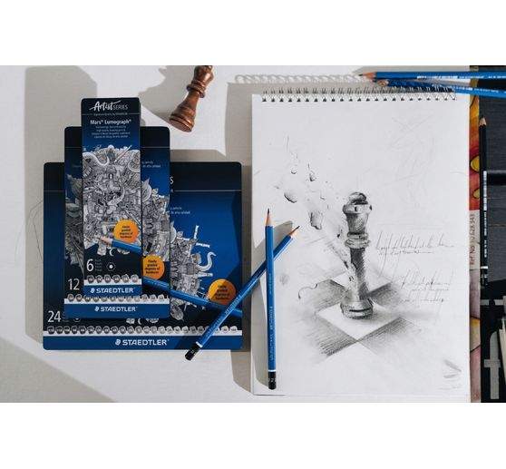 Crayons &agrave; dessin STAEDTLER &laquo; Mars Lumograph &raquo; 100