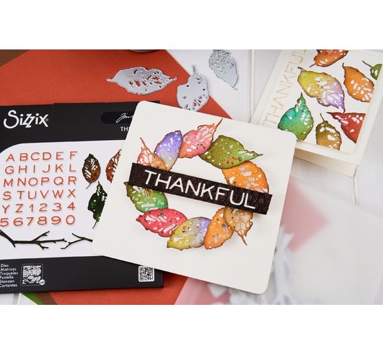 Sizzix Thinlits Ponssjabloon "Leaves + Sticks by Tim Holtz"