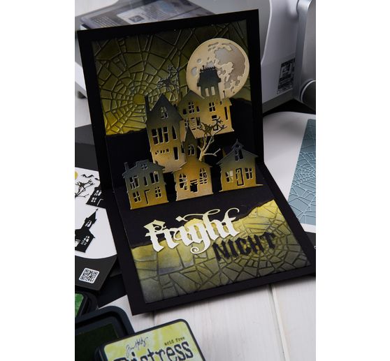Gabarit d&rsquo;estampe Sizzix Thinlits &laquo; Ghost Town by Tim Holtz &raquo;