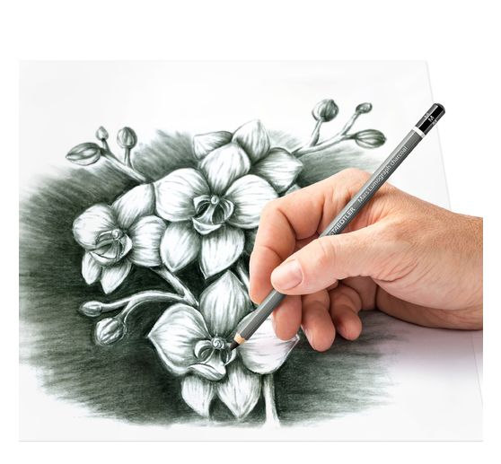 STAEDTLER Houtskoolpotloden "Mars Lumograph" charcoal 100C, 4 delig