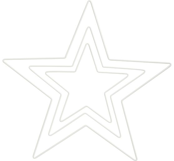 Metalen ring "Ster", Wit